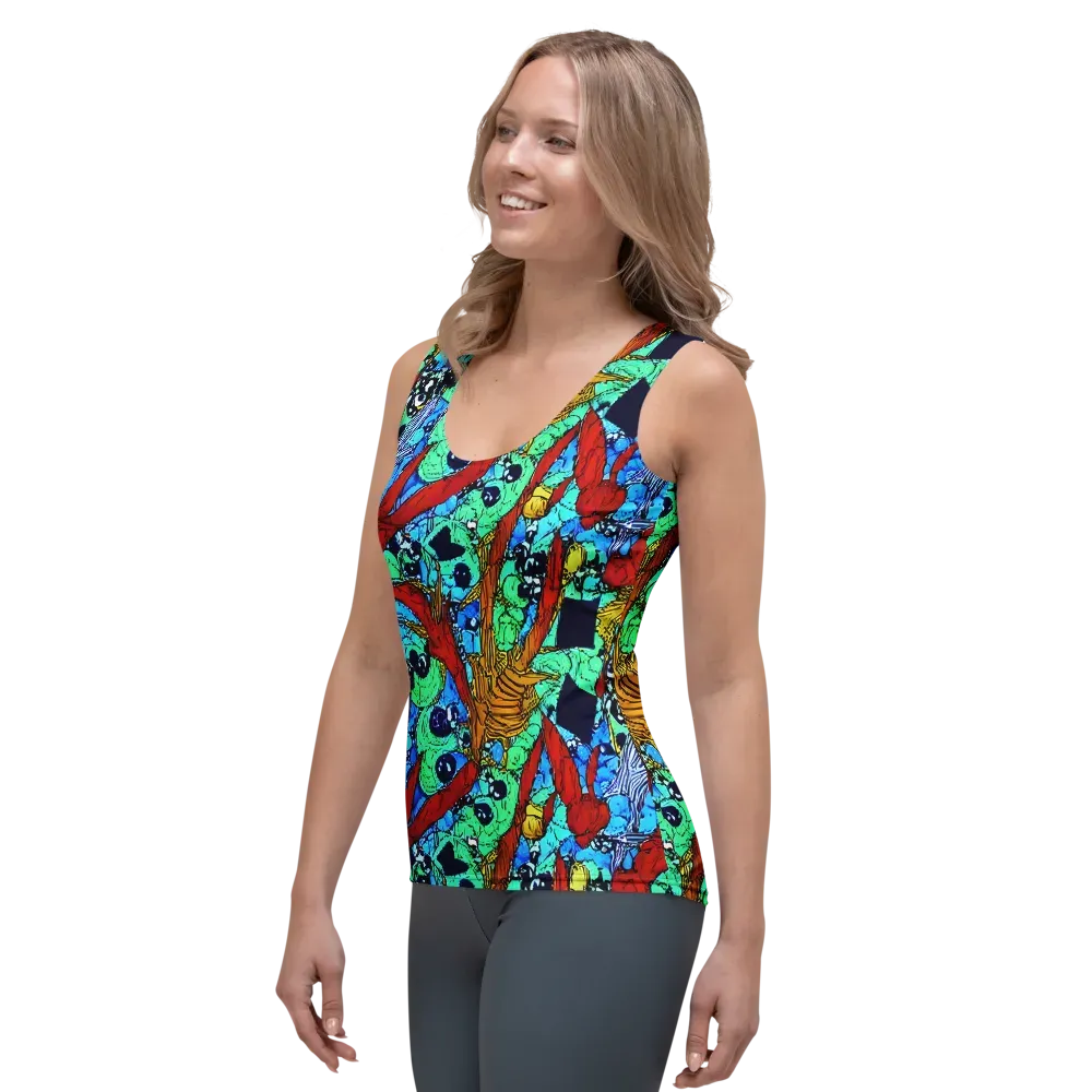 Jungle Aftershock on Women's Tank Top — Left Front