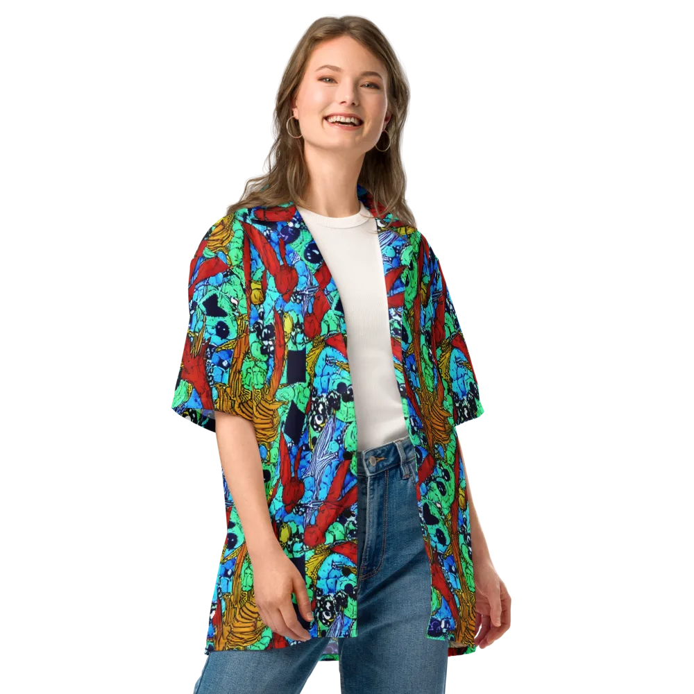 Jungle Aftershock on Button Shirt — Front