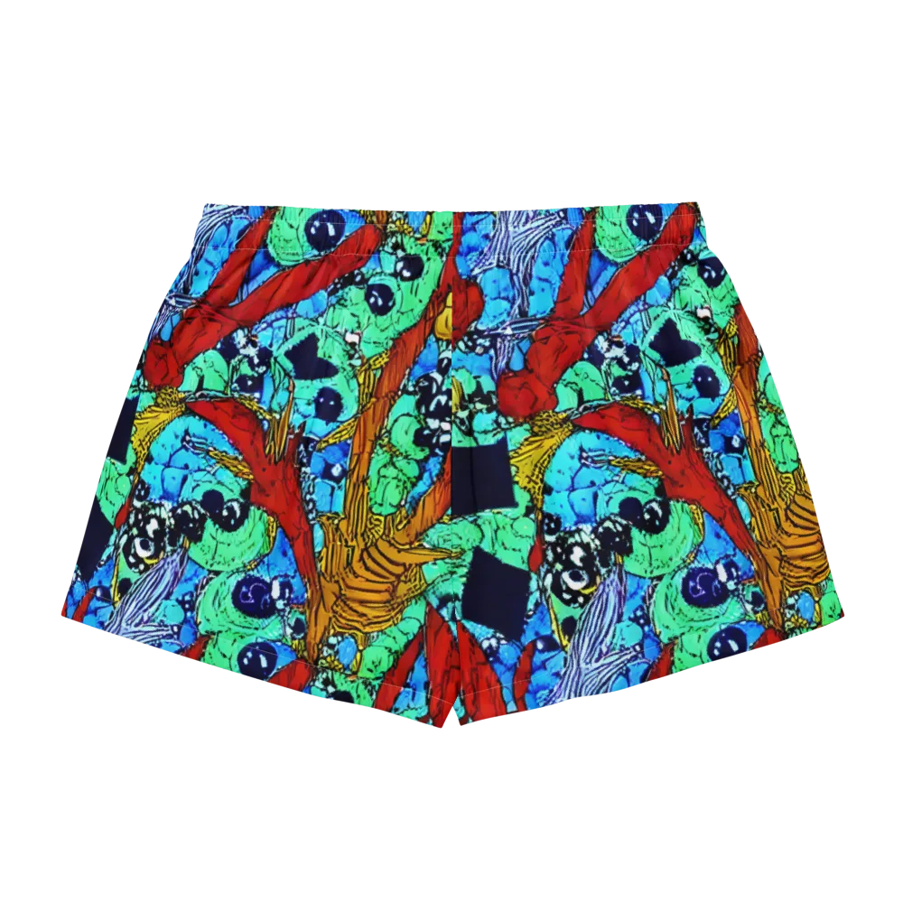 Jungle Aftershock on Women's Pajama Shorts — Back