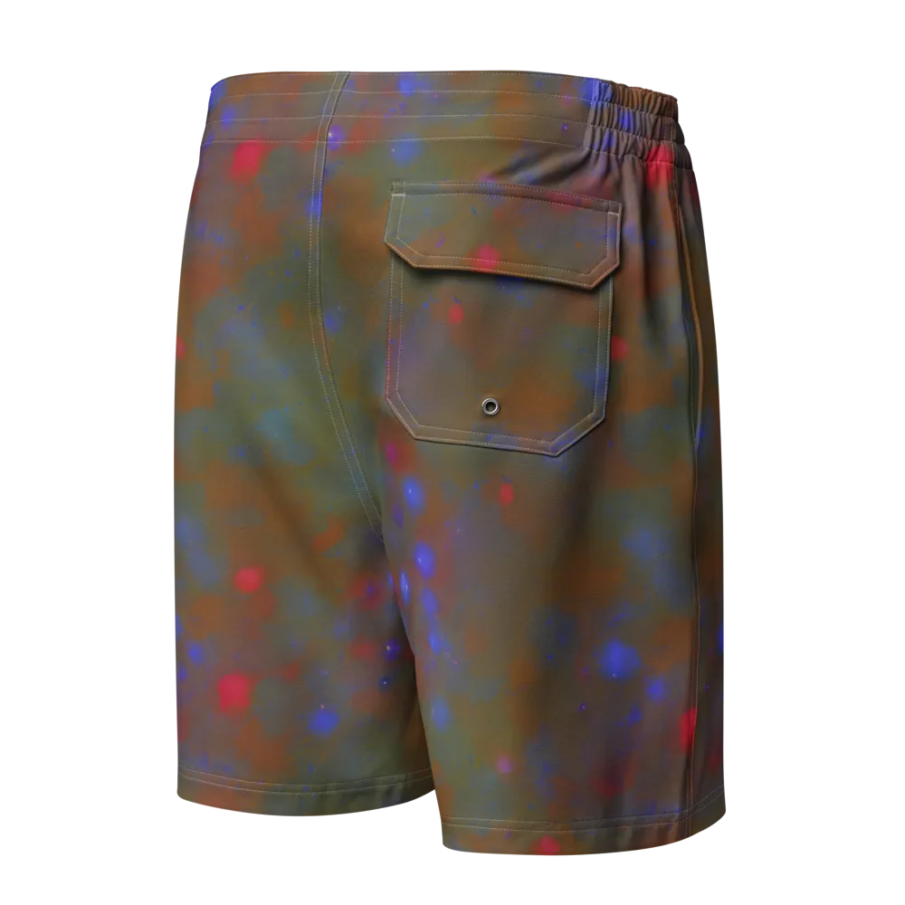 Nebula Moss on Men's Board Shorts — Back