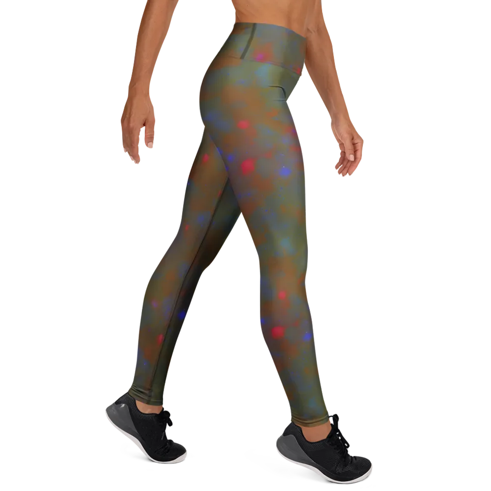 Nebula Moss on Yoga Leggings — Right