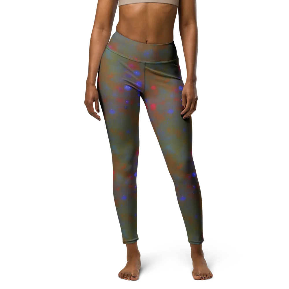 Nebula Moss on Yoga Leggings — Front