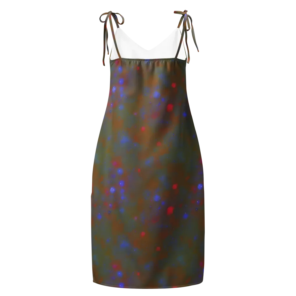 Nebula Moss on Slip Dress — Back
