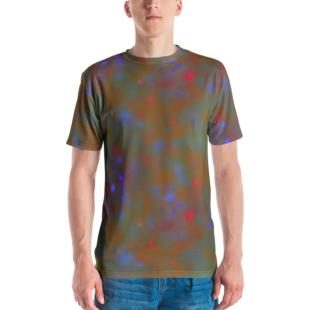 Nebula Moss on Men's Crew Neck T-Shirt — Front