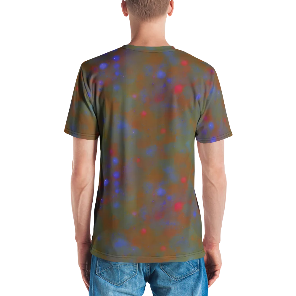 Nebula Moss on Men's Crew Neck T-Shirt — Back