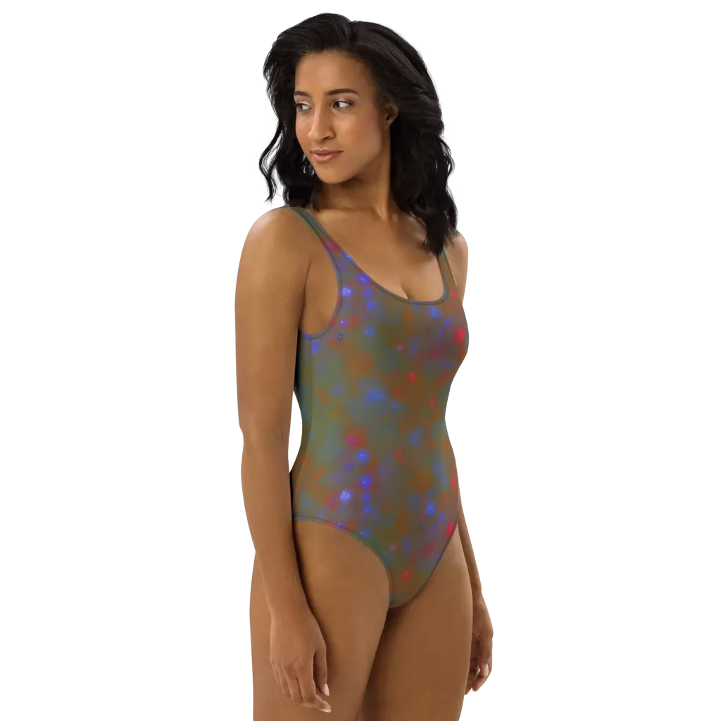 Nebula Moss on One-Piece Swimsuit — Right