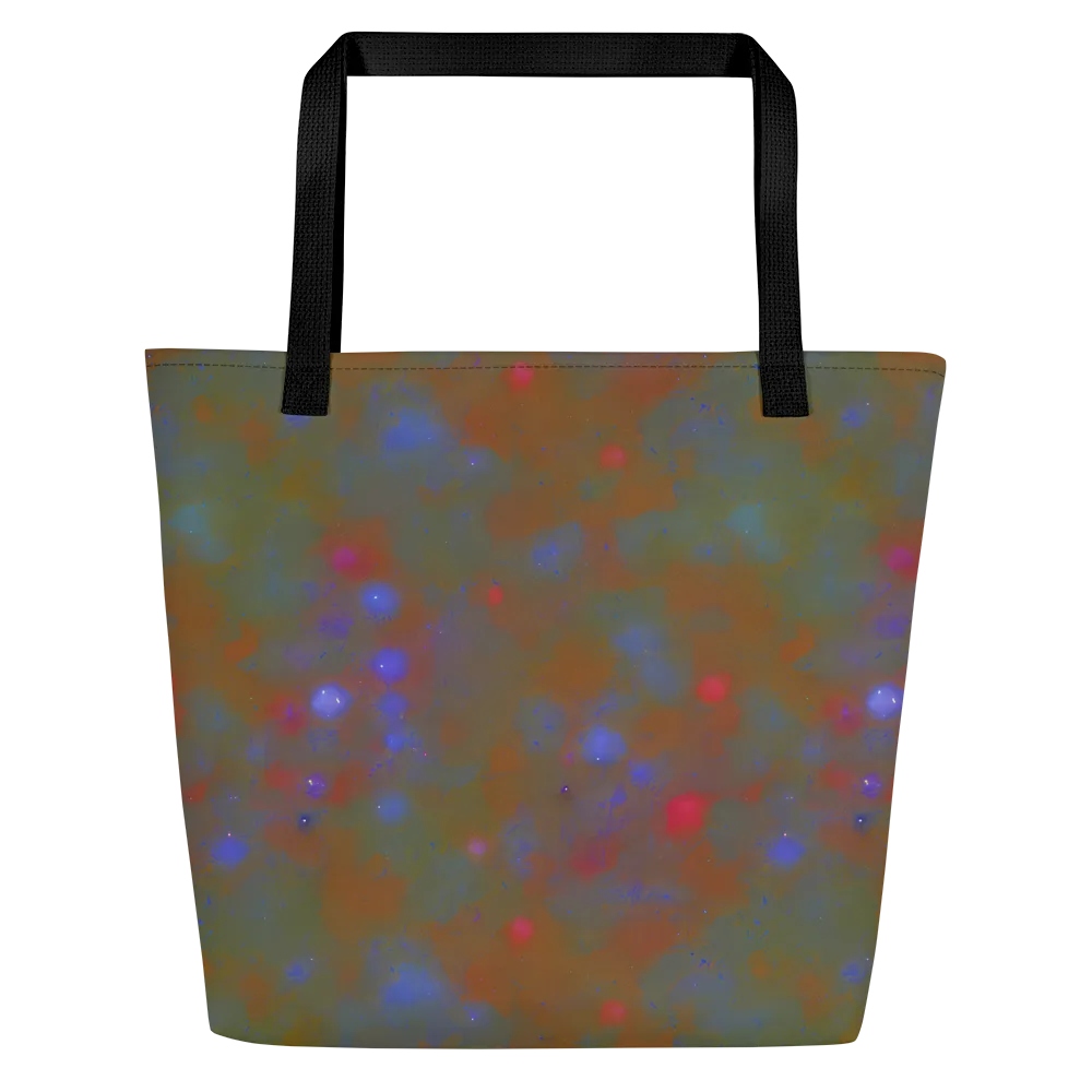 Nebula Moss on Large Tote Bag W/ Pocket — Front