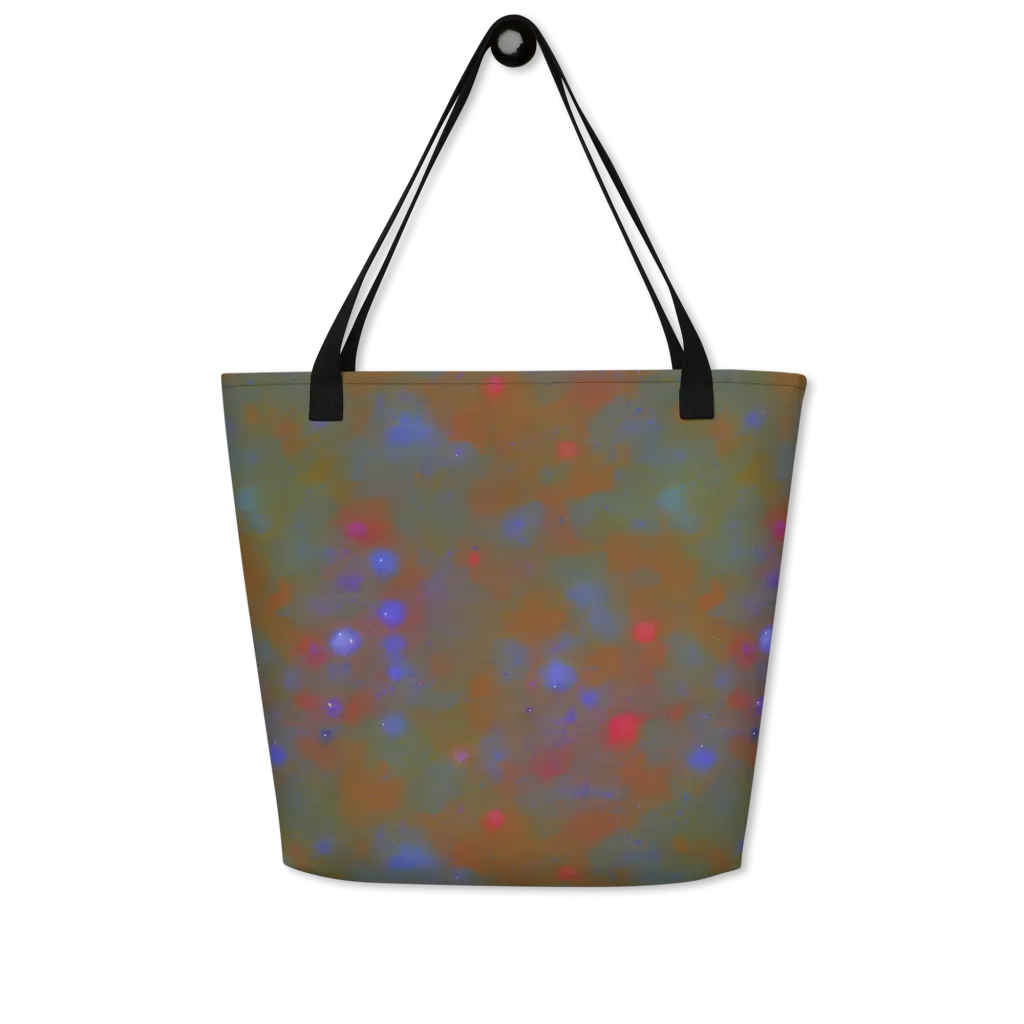 Nebula Moss on Large Tote Bag W/ Pocket — Front
