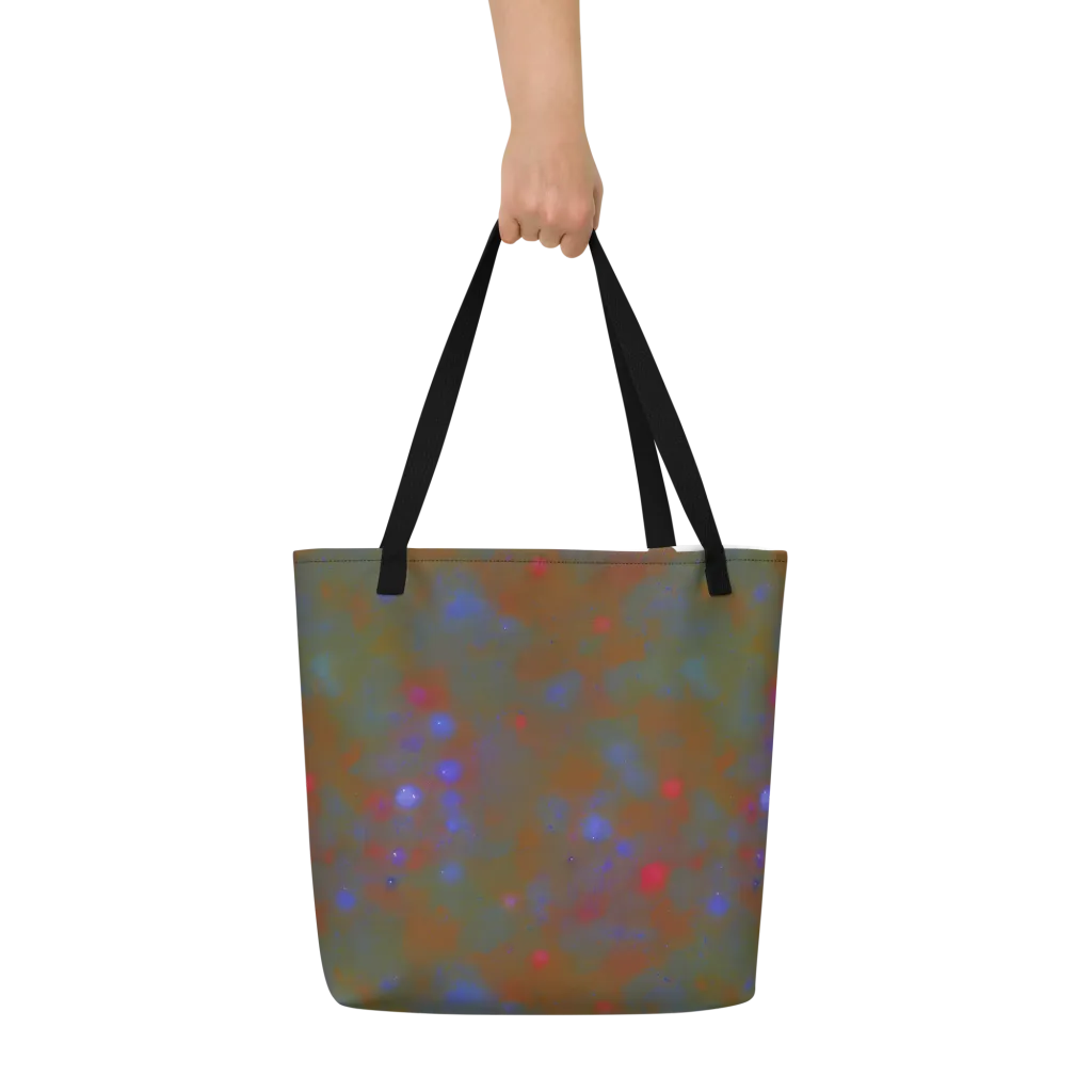 Nebula Moss on Large Tote Bag W/ Pocket — Front
