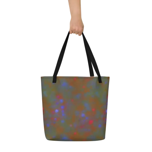 Nebula Moss on a Large Tote Bag W/ Pocket