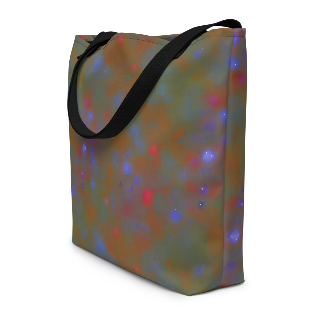 Nebula Moss on Large Tote Bag W/ Pocket — Front