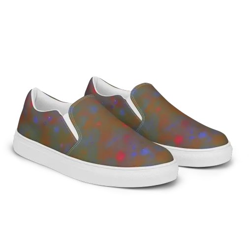Nebula Moss on a Women's Slip-On Canvas Shoes