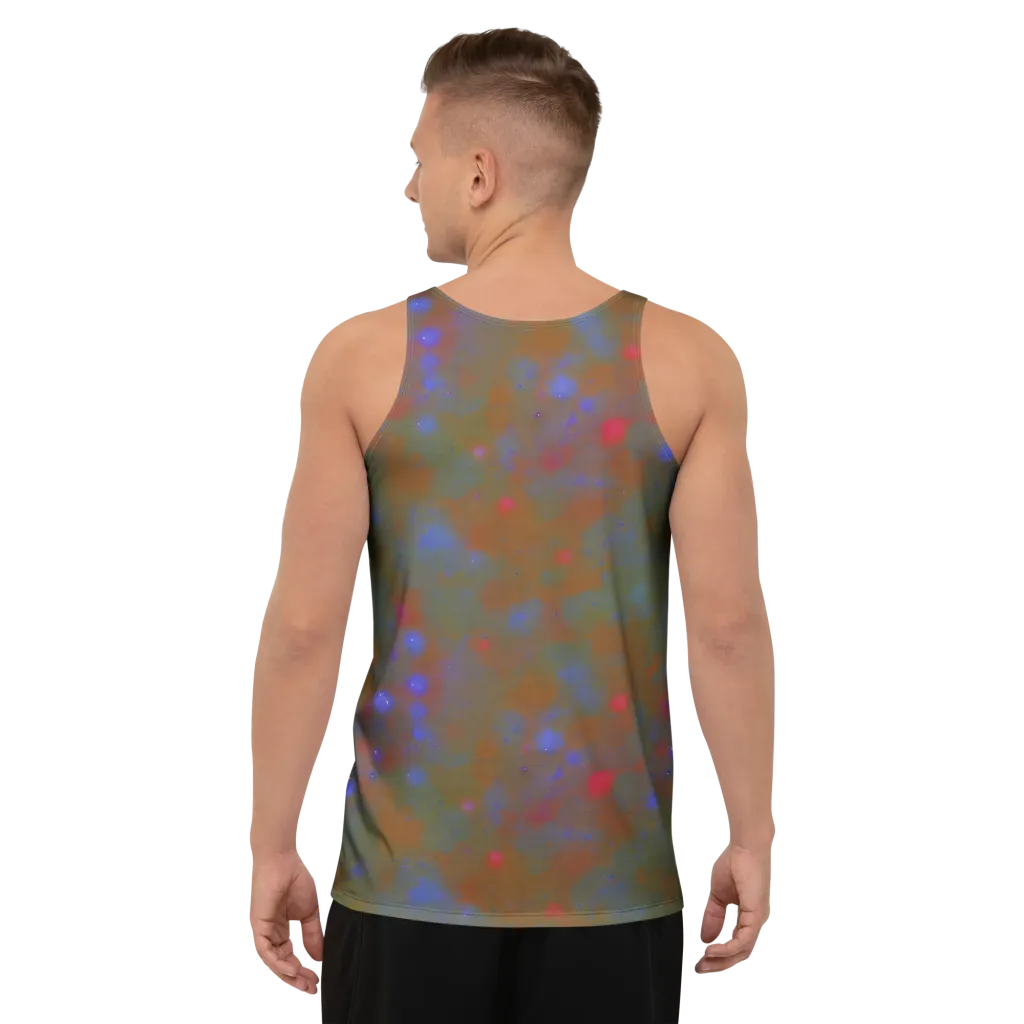 Nebula Moss on Men's Tank Top — Back
