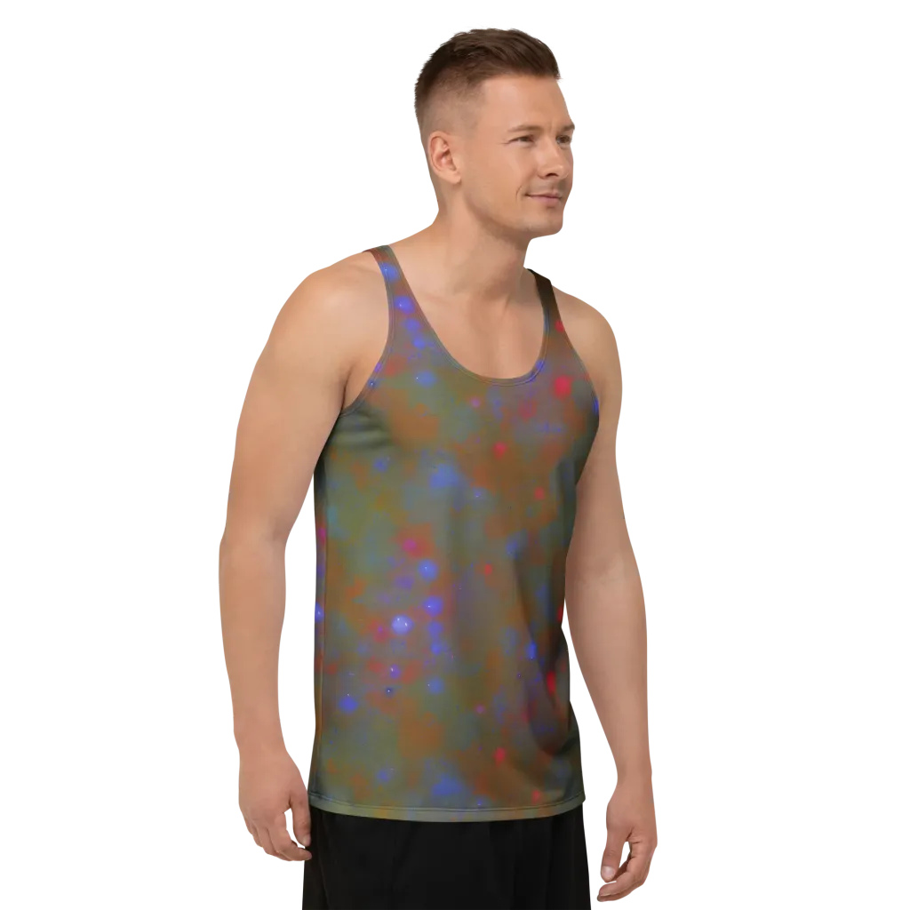 Nebula Moss on Men's Tank Top — Right Front