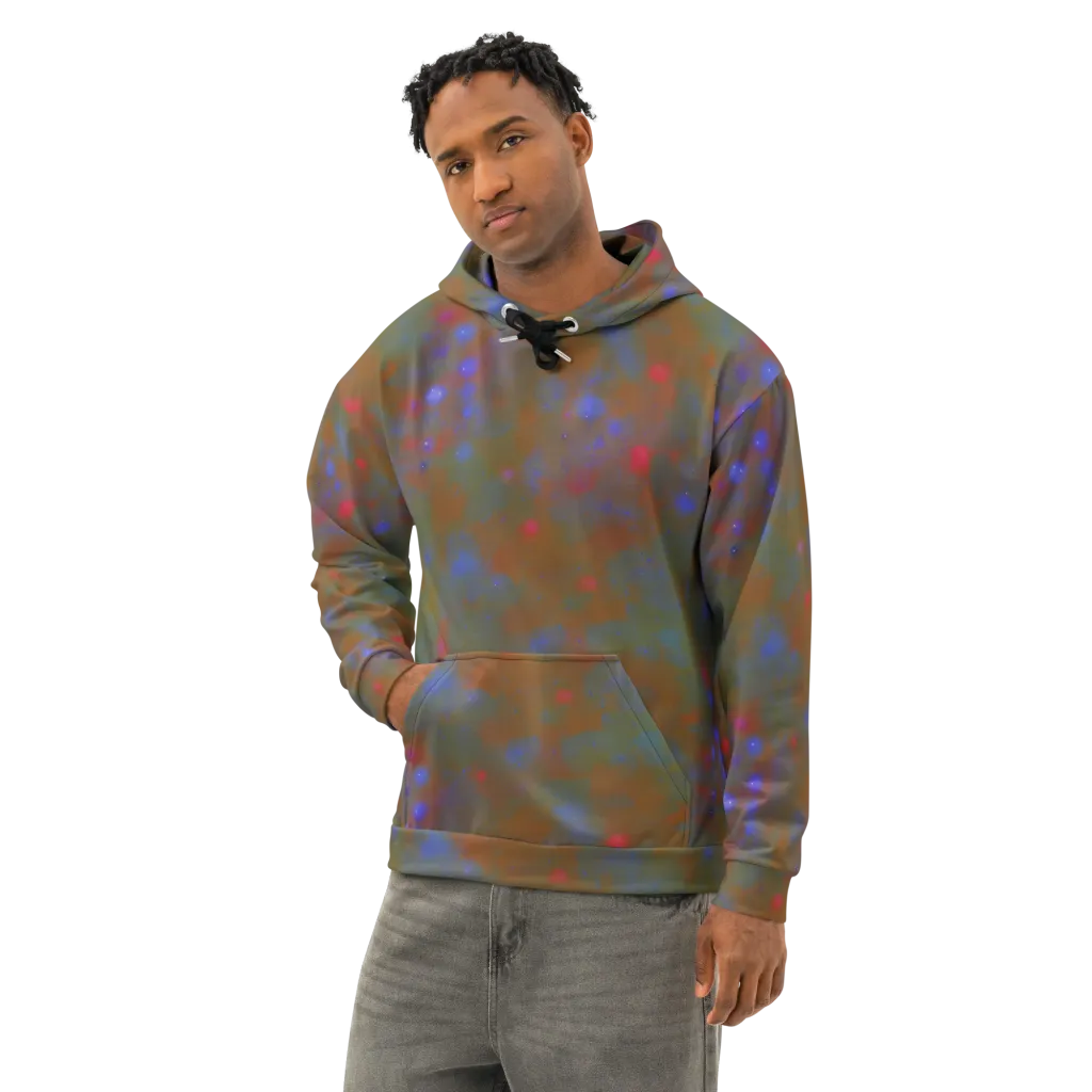 Nebula Moss on Cotton Hoodie — Left Front