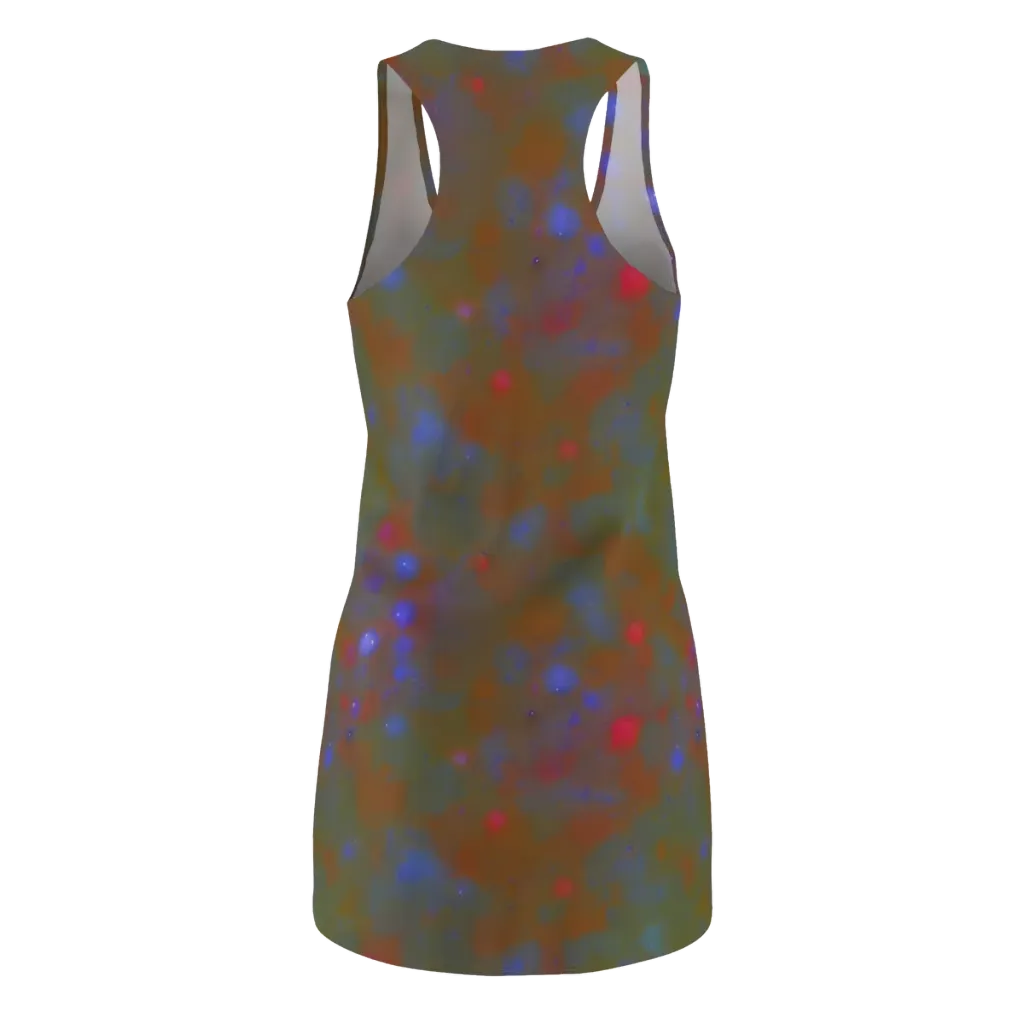Nebula Moss on Racerback Dress — Back