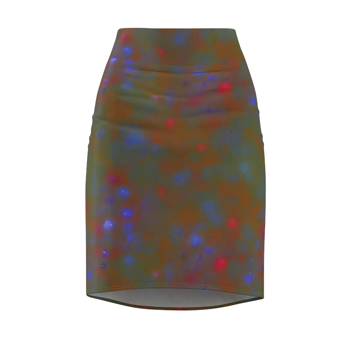 Nebula Moss on Pencil Skirt — Front
