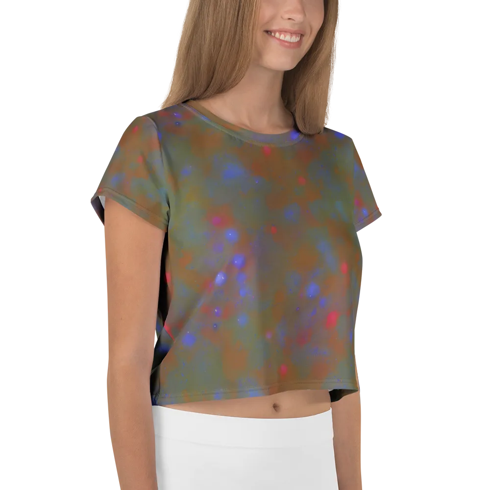Nebula Moss on Crop Tee — Right