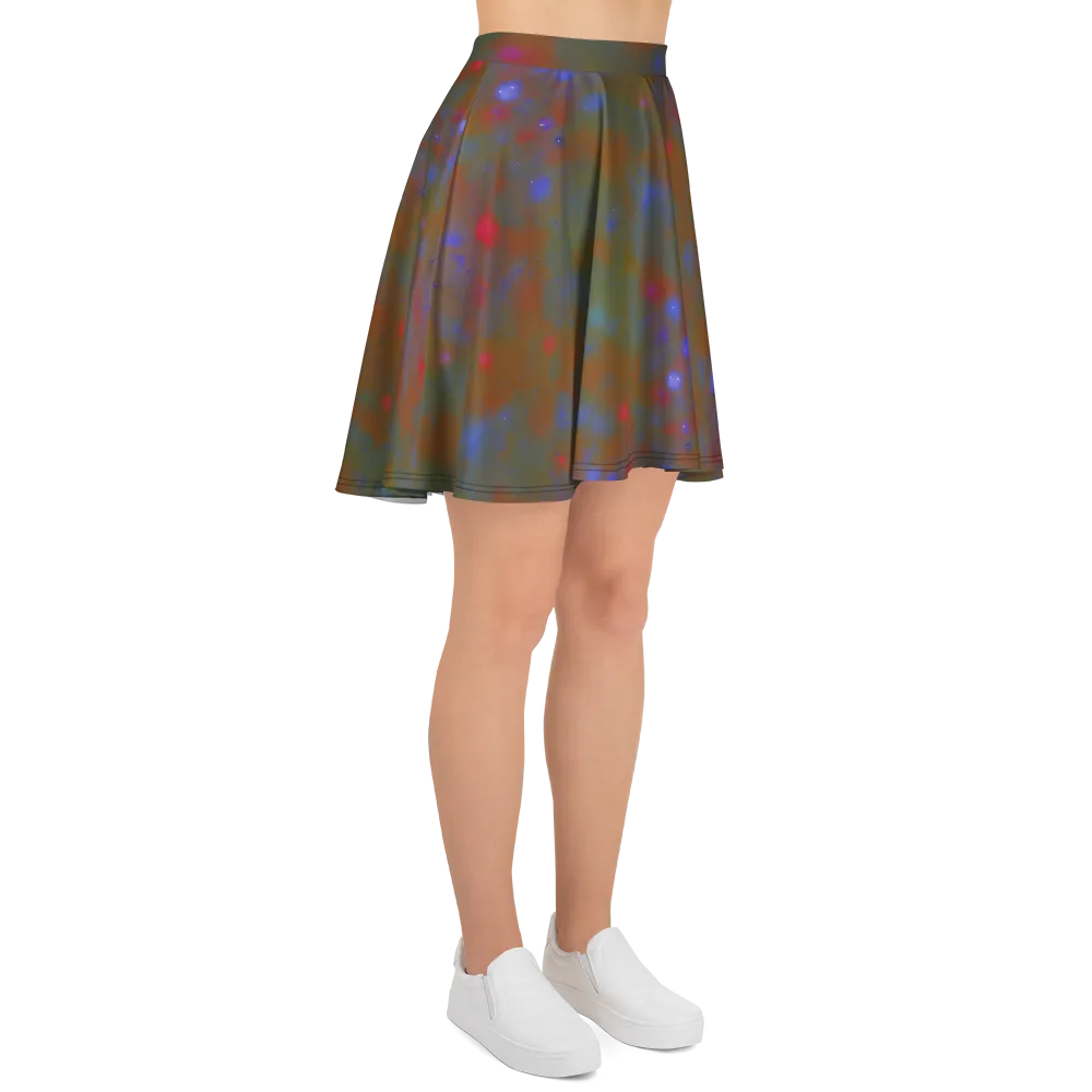 Nebula Moss on Skater Skirt — Right