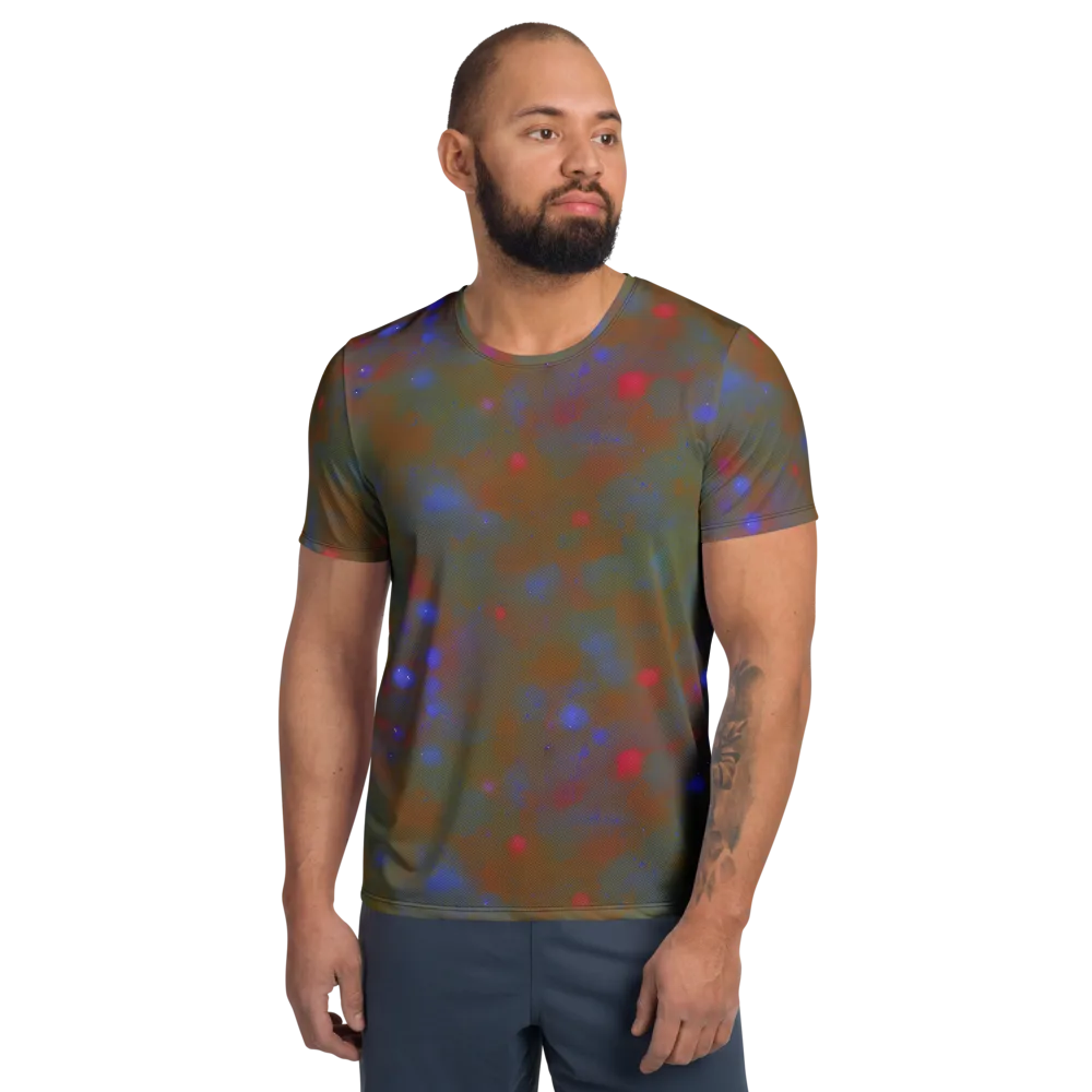 Nebula Moss on Men's Athletic T-Shirt — Front