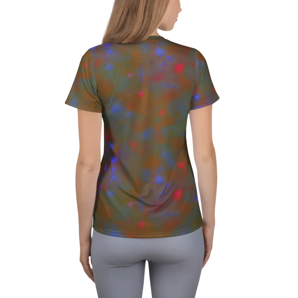 Nebula Moss on Women's Athletic T-Shirt — Back