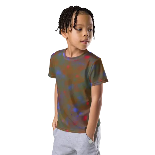 Nebula Moss on a Kids Crew Neck T-Shirt