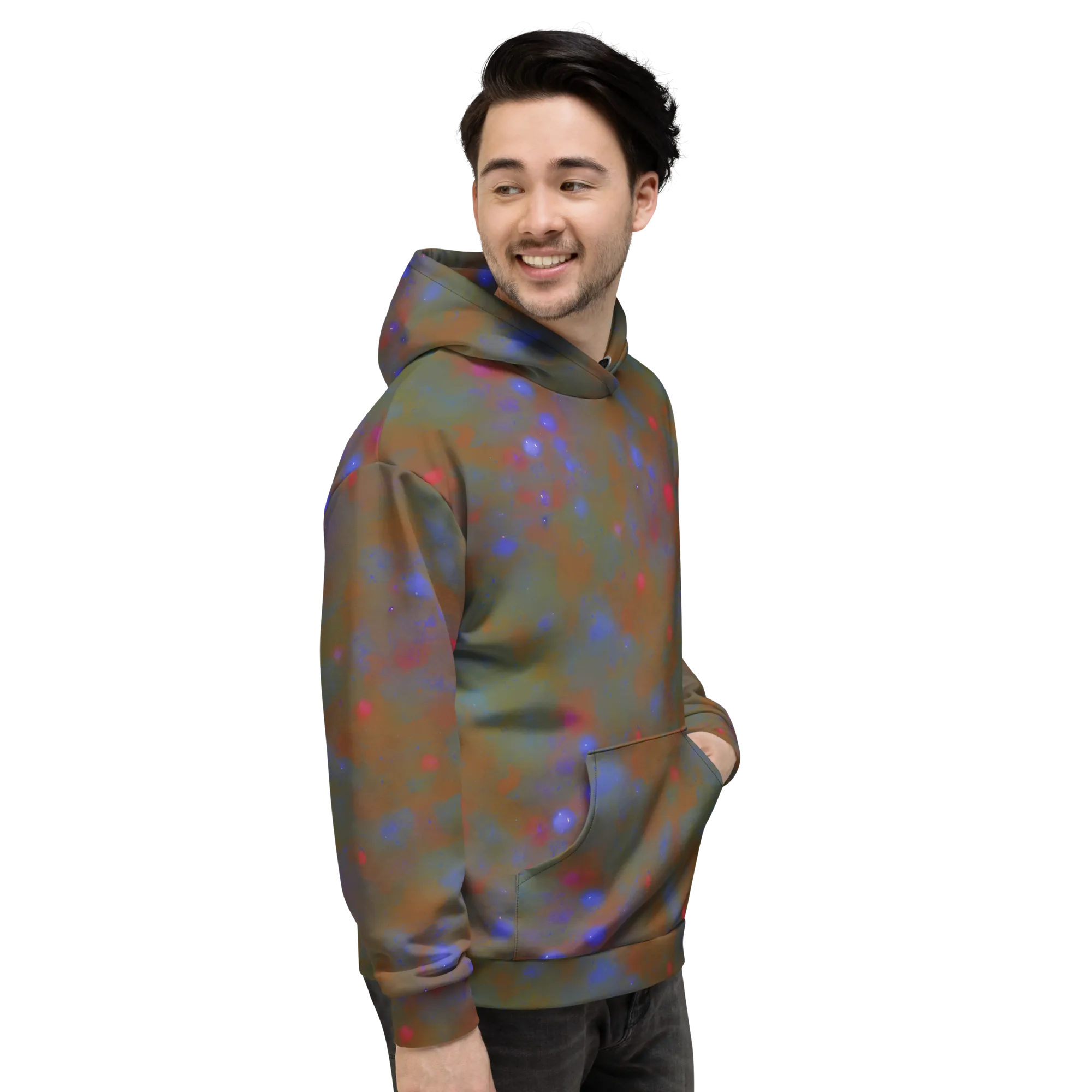Nebula Moss on Hoodie — Right