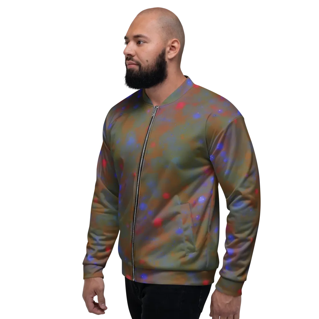 Nebula Moss on Bomber Jacket — Left