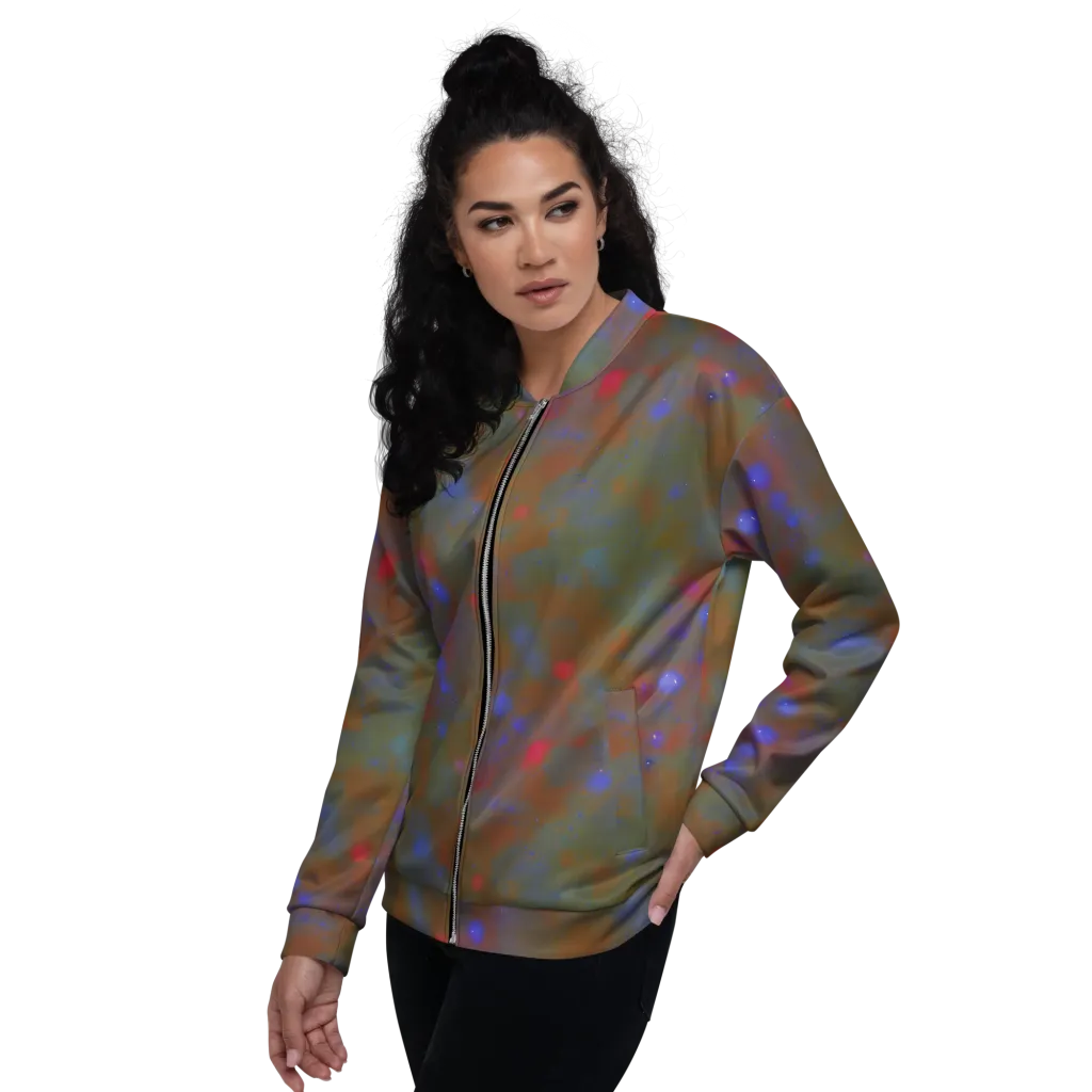 Nebula Moss on Bomber Jacket — Left
