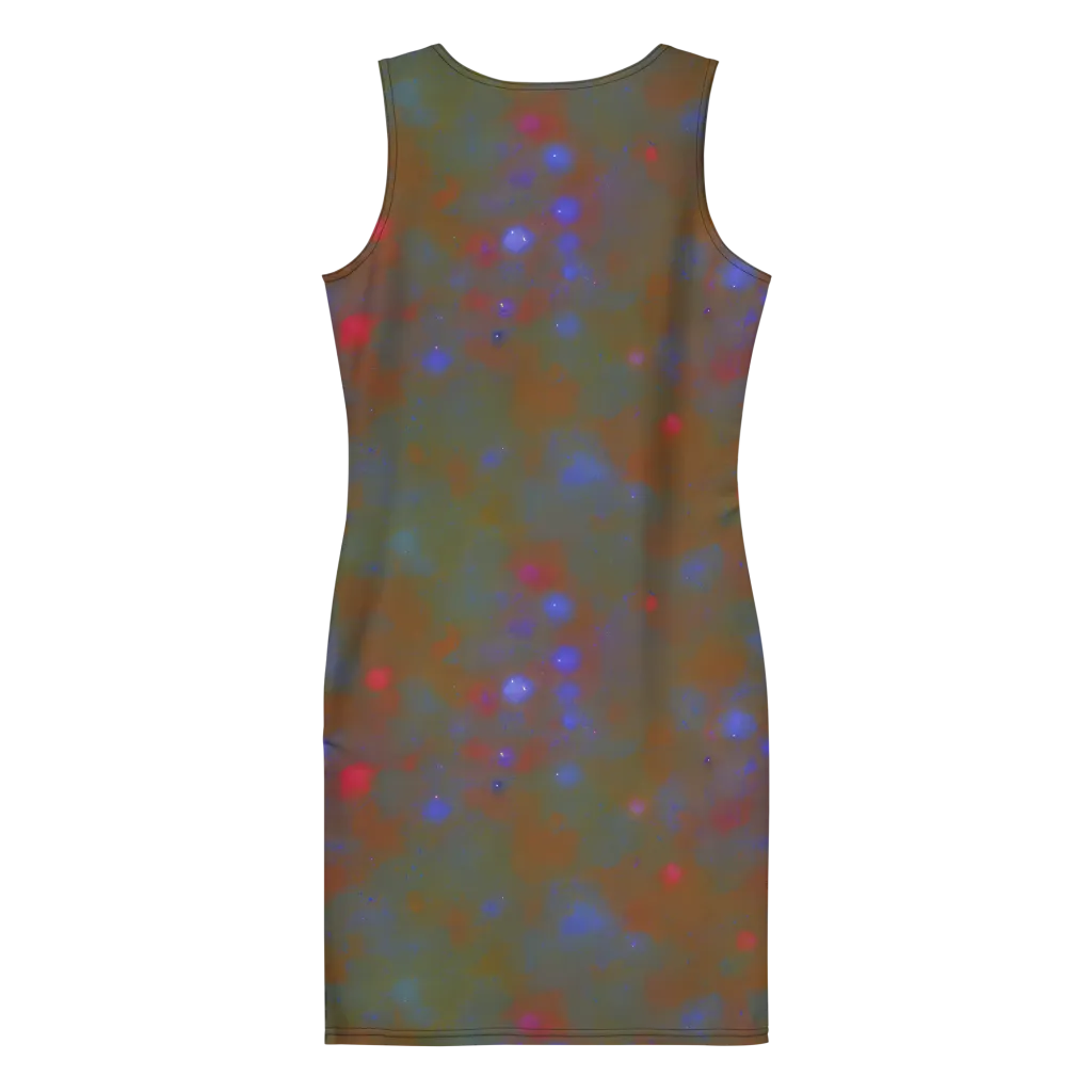 Nebula Moss on Bodycon Dress — Back