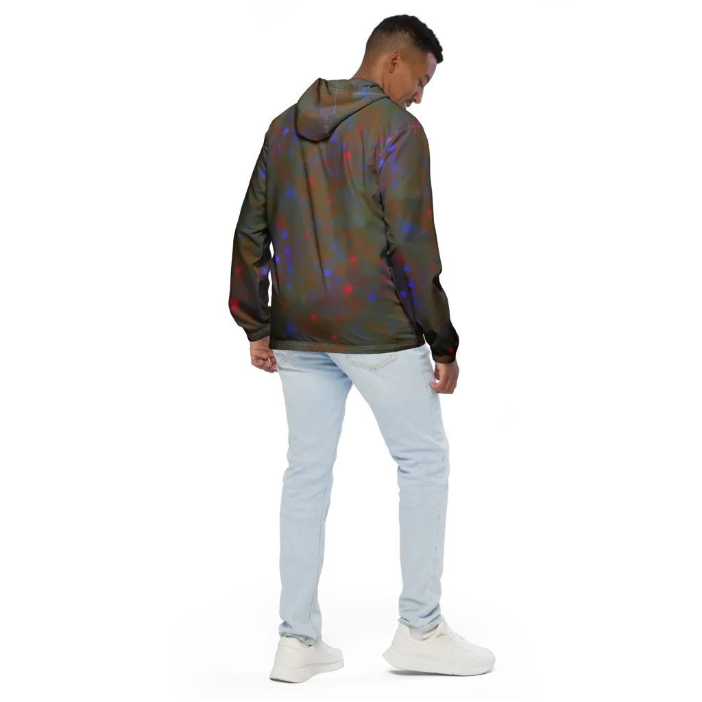 Nebula Moss on Men's Windbreaker — Back