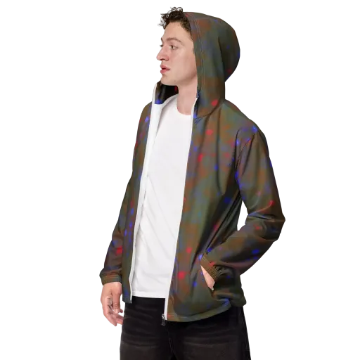 Nebula Moss on a Men's Windbreaker
