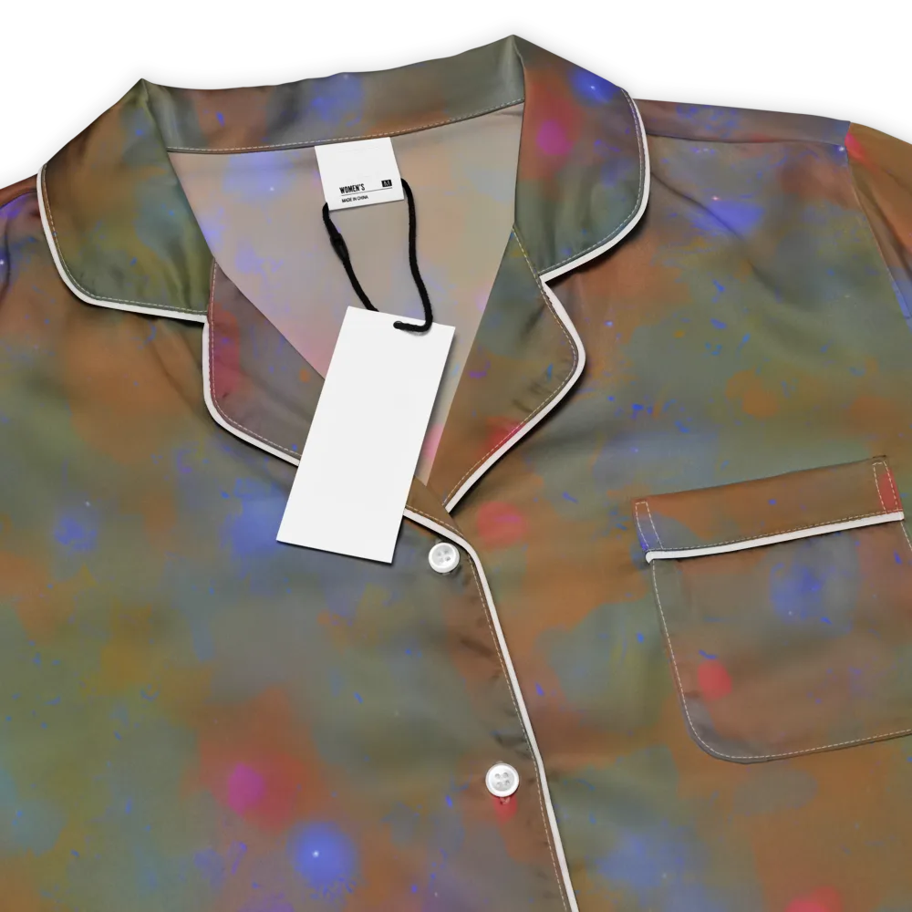 Nebula Moss on Women's Short Sleeve Pajama Top — Product details