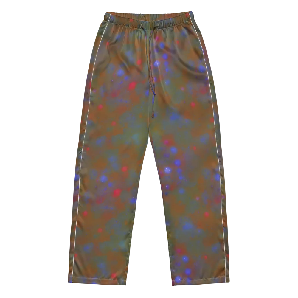 Nebula Moss on Women's Pajama Pants — Front