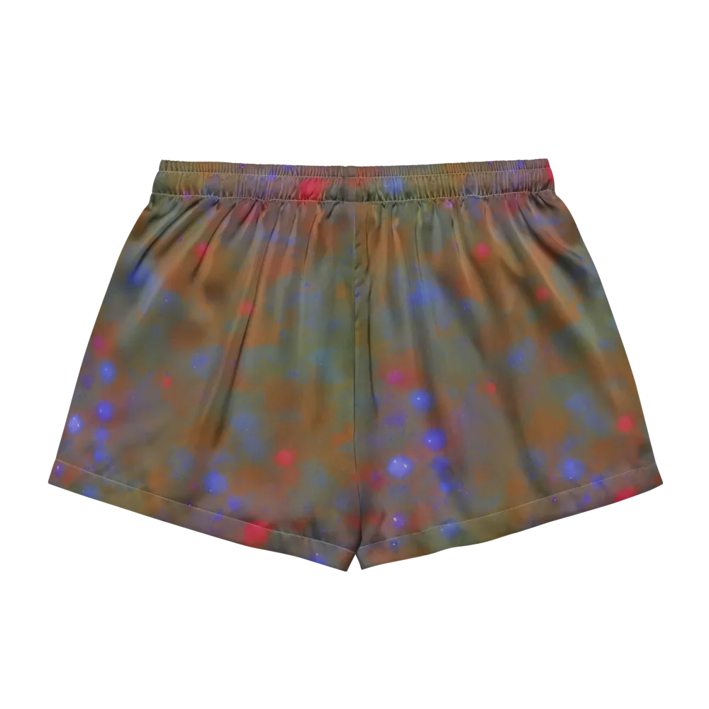 Nebula Moss on Women's Pajama Shorts — Back