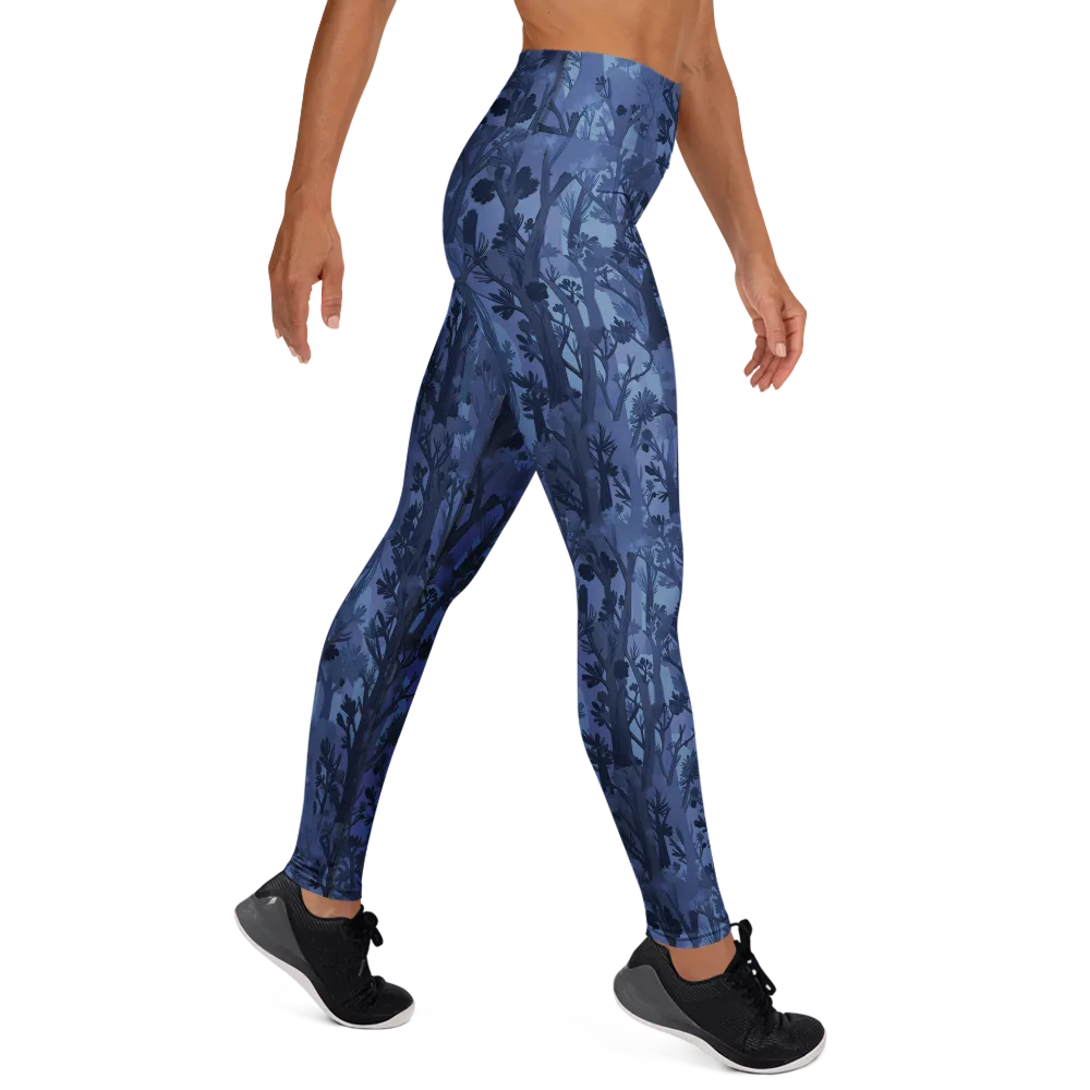 Moonlit Grove on Yoga Leggings — Right