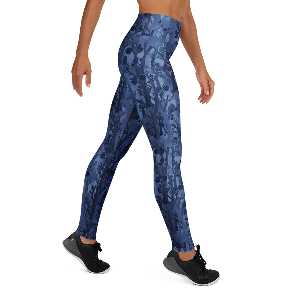 Moonlit Grove on Yoga Leggings — Right