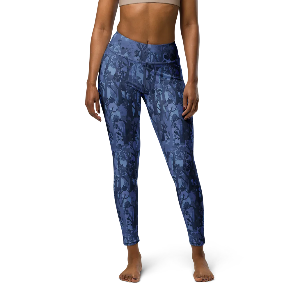 Moonlit Grove on Yoga Leggings — Front