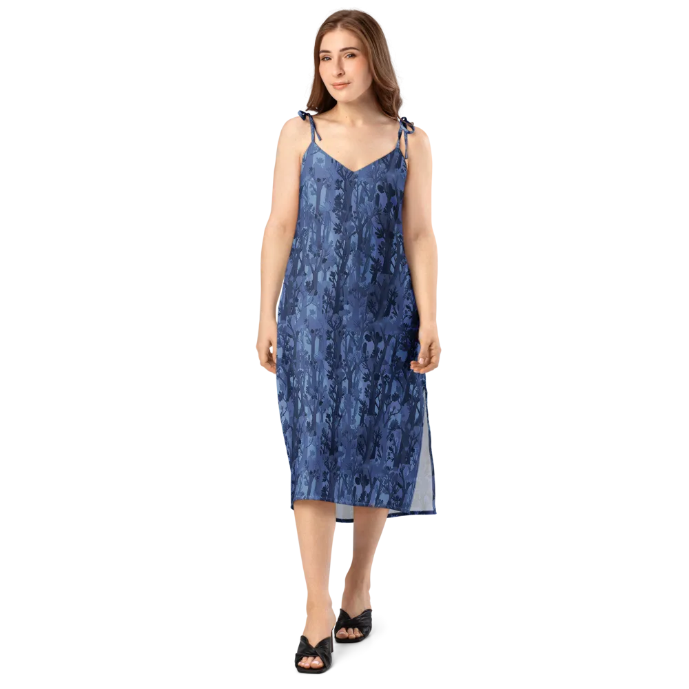 Moonlit Grove on Slip Dress — Front