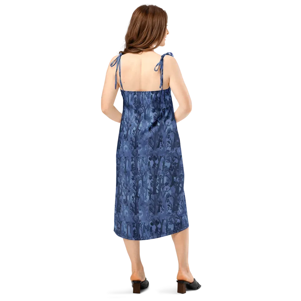 Moonlit Grove on Slip Dress — Back