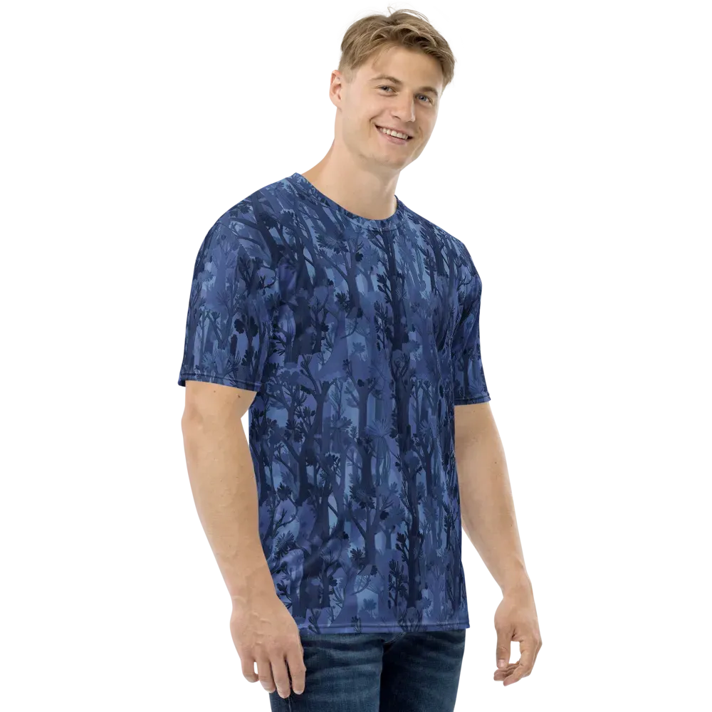 Moonlit Grove on Men's Crew Neck T-Shirt — Right