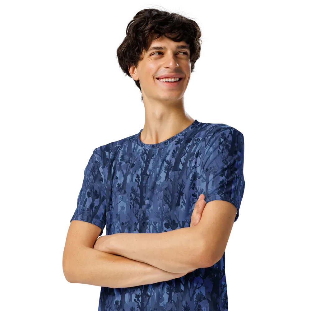 Moonlit Grove on Men's Crew Neck T-Shirt — Left Front