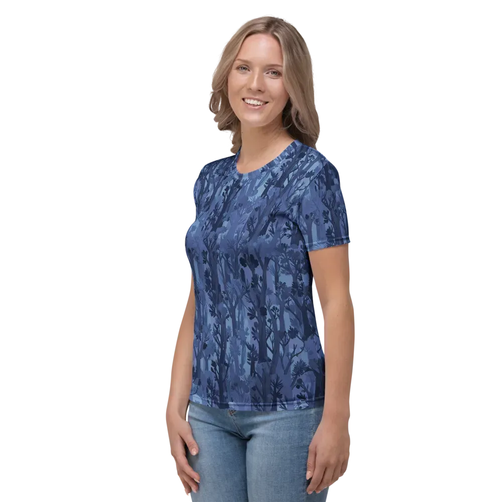 Moonlit Grove on Women's Crew Neck T-Shirt — Left