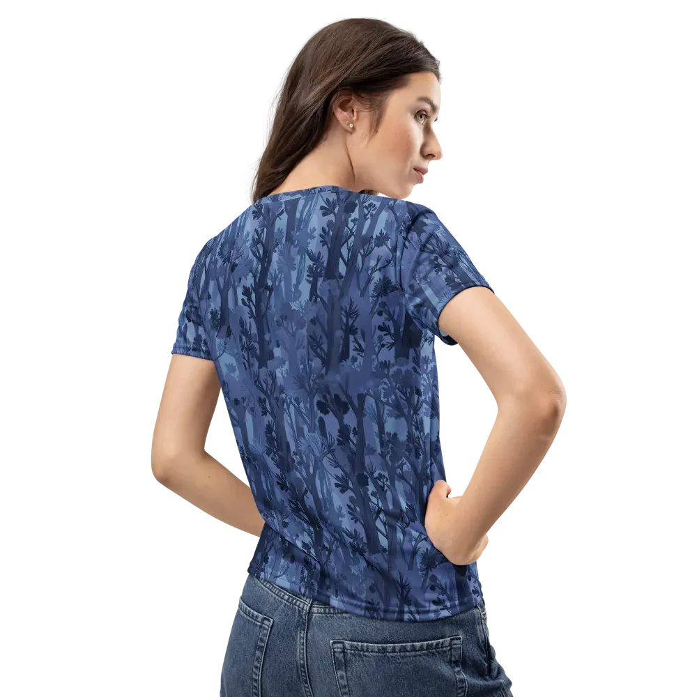 Moonlit Grove on Women's Crew Neck T-Shirt — Back