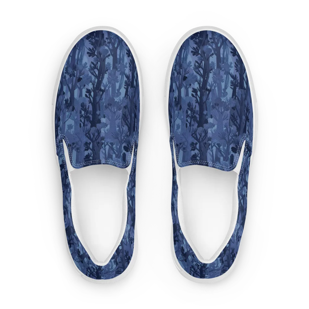 Moonlit Grove on Men's Slip-On Canvas Shoes — Front