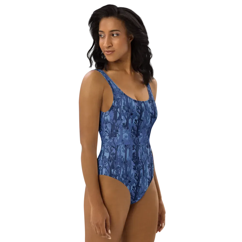 Moonlit Grove on One-Piece Swimsuit — Right