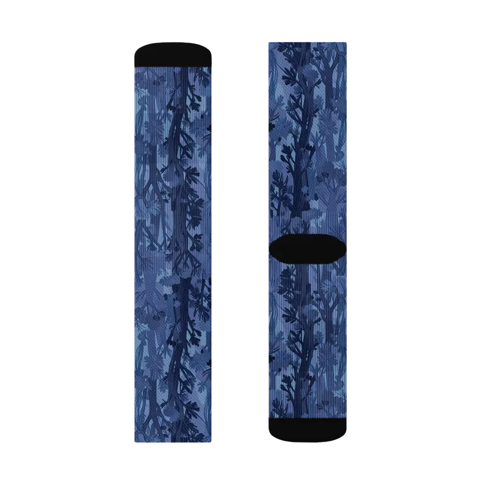 Moonlit Grove on Socks — Right Sock