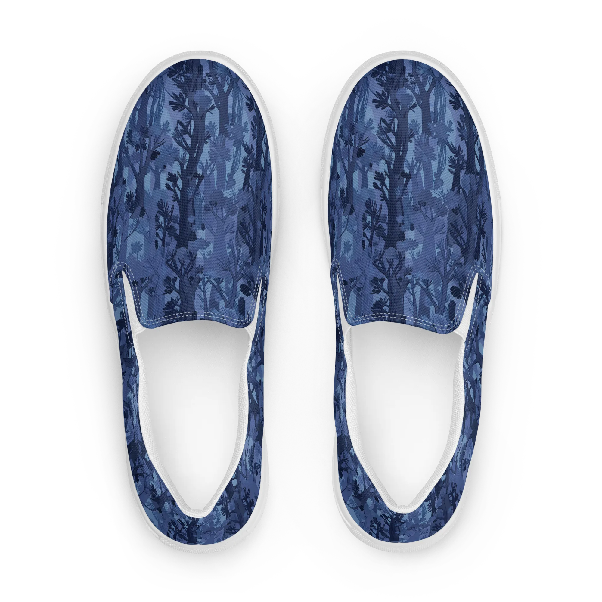 Moonlit Grove on Women's Slip-On Canvas Shoes — Front