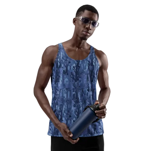 Moonlit Grove on a Men's Tank Top