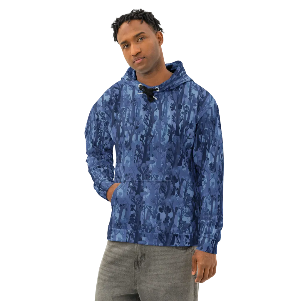 Moonlit Grove on Cotton Hoodie — Left Front